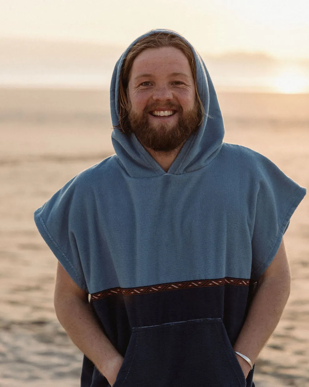 Baja Recycled Towel Poncho