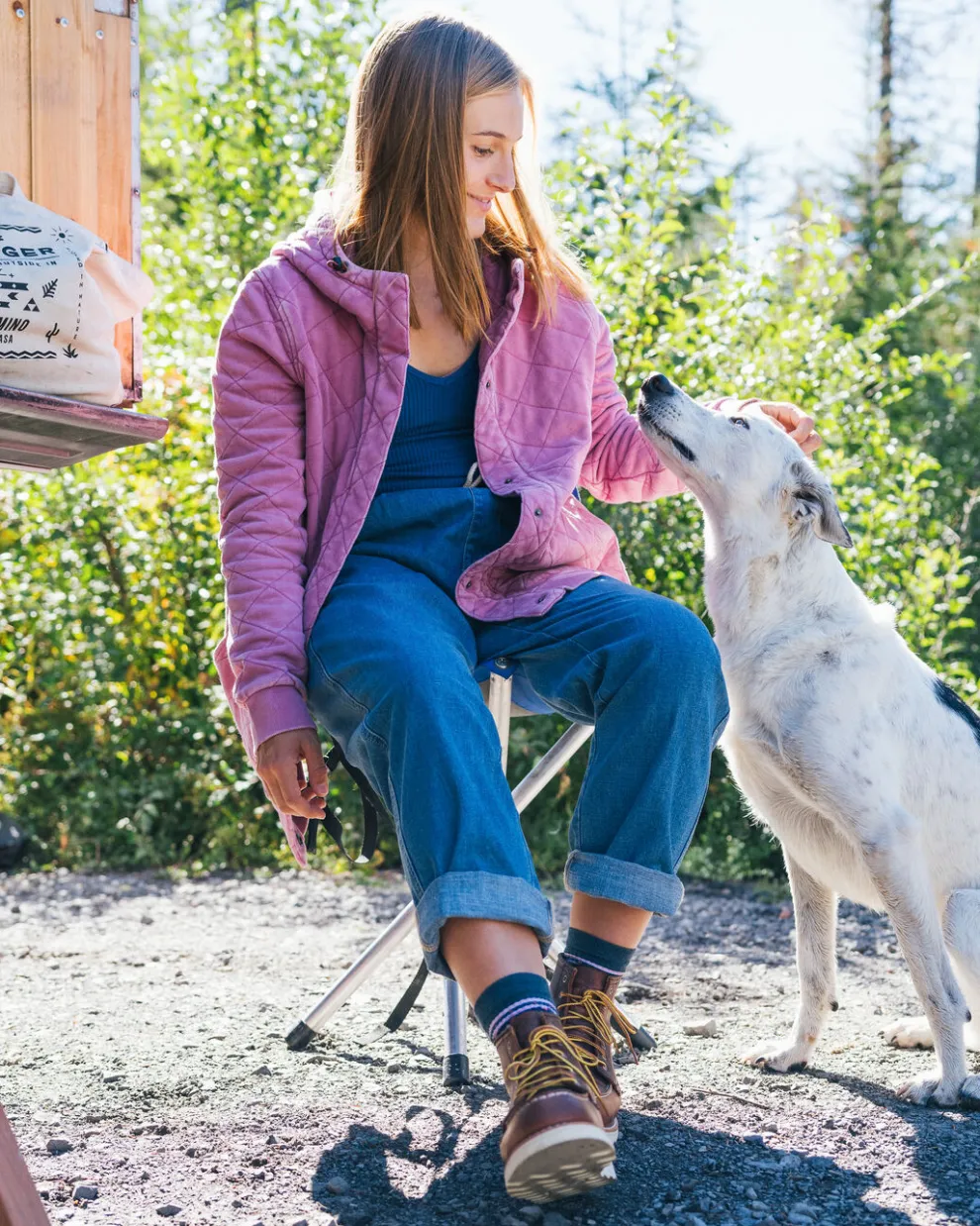 Clementine Recycled Quilted Popper Up Hoodie
