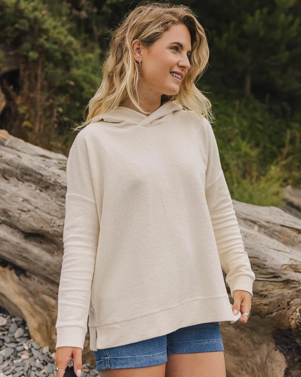 Clove Organic Cotton Textured Hoodie