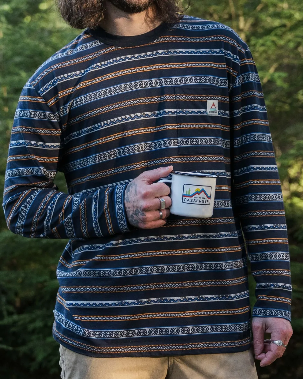 Crackle Organic Relaxed Fit LS T-Shirt