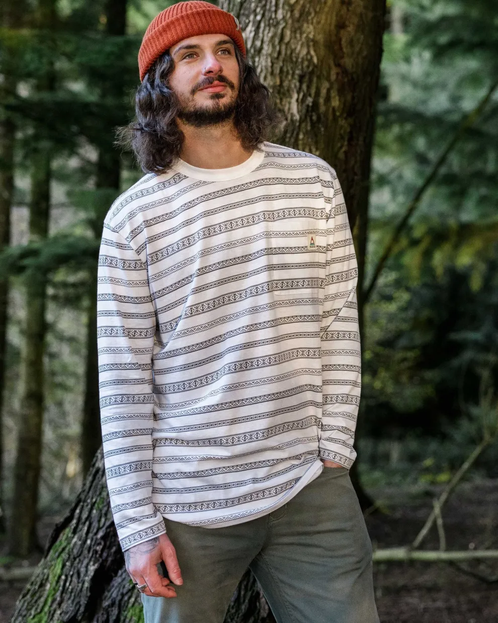 Crackle Organic Relaxed Fit LS T-Shirt