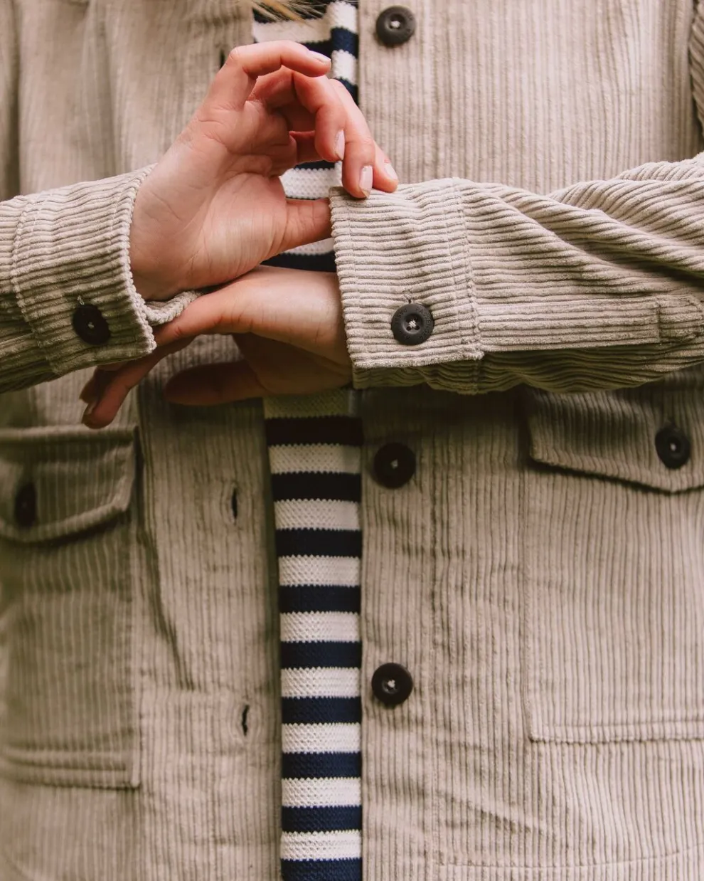 Dove Recycled Cord LS Shirt