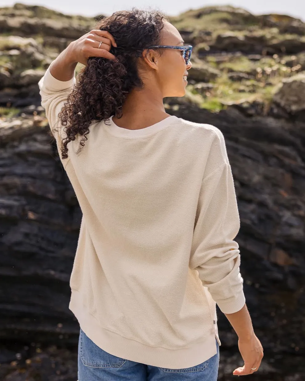 Fauna Organic Cotton Textured Sweatshirt