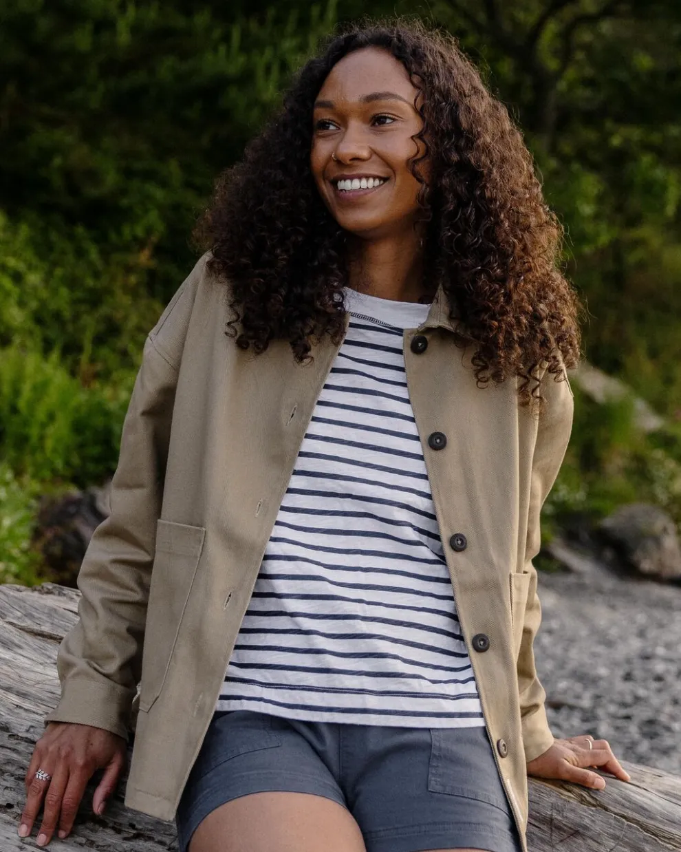 Forrest Organic Cotton Oversized Twill Overshirt