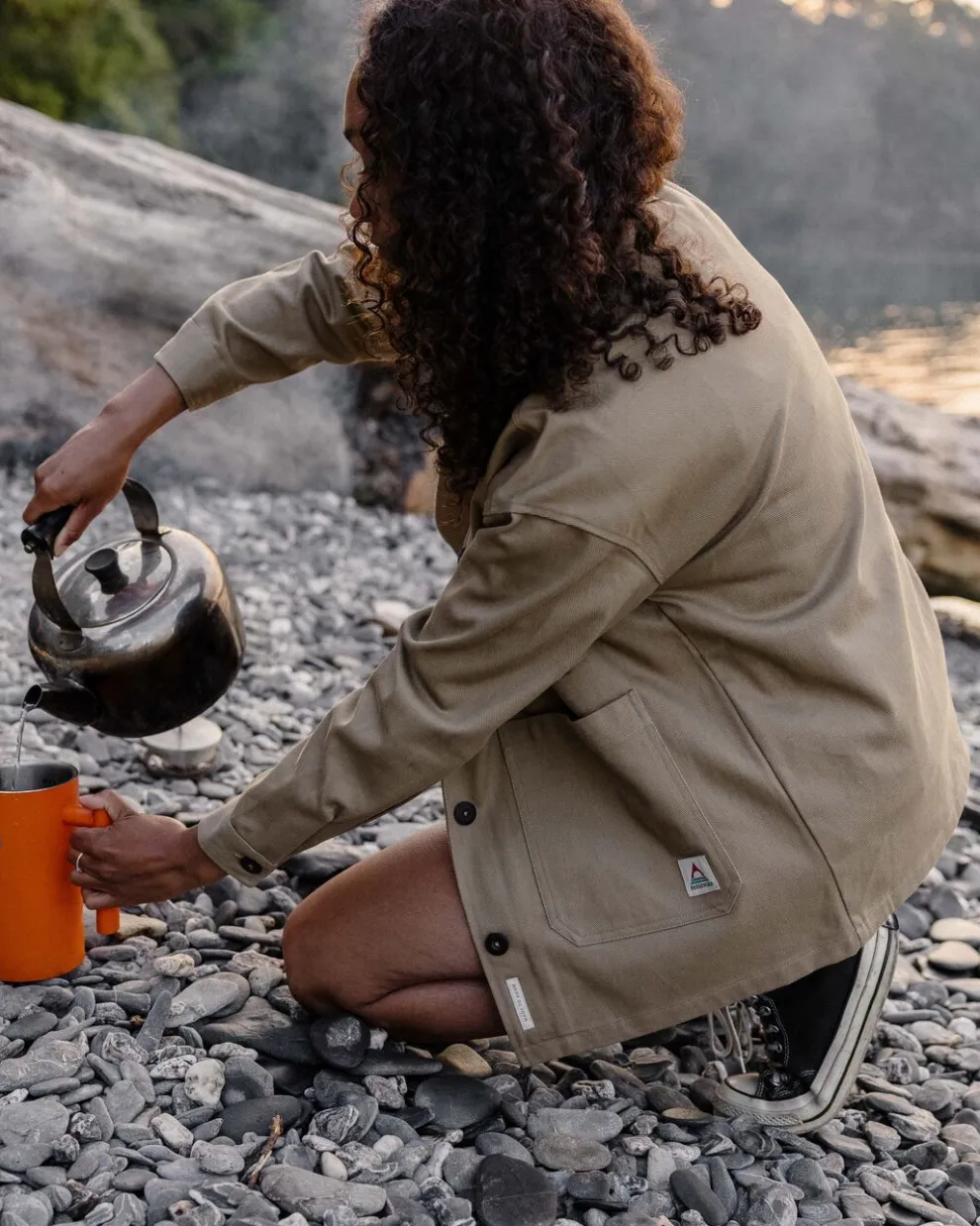 Forrest Organic Cotton Oversized Twill Overshirt