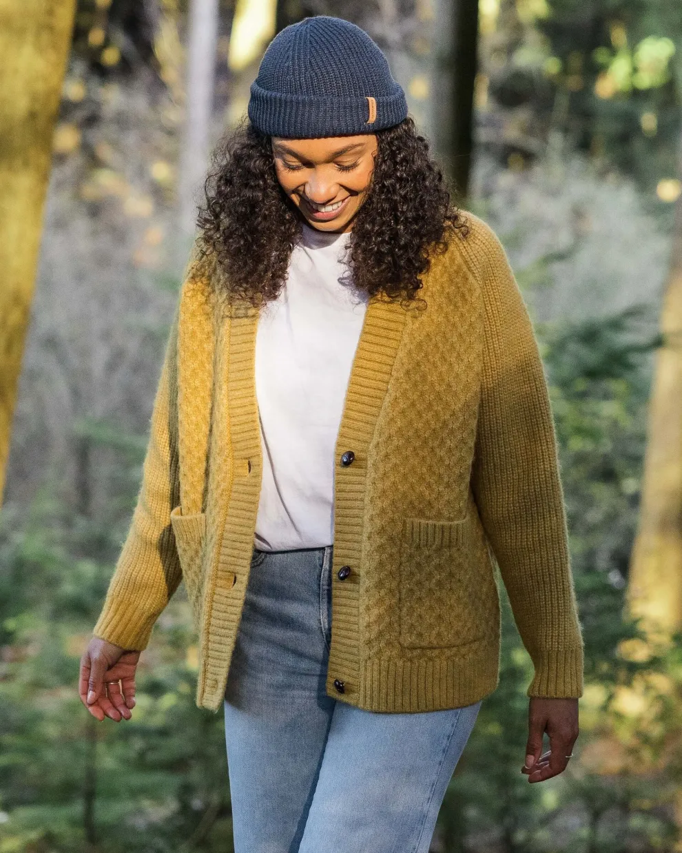 Homey Recycled Knitted Cable Cardigan