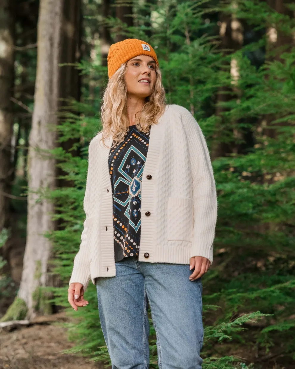 Homey Recycled Knitted Cable Cardigan