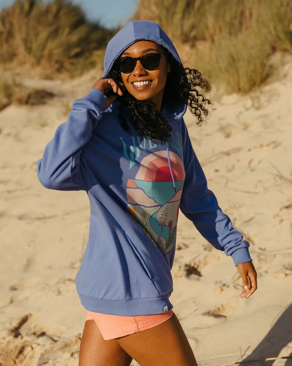 Live Wild Recycled Cotton Oversized Hoodie