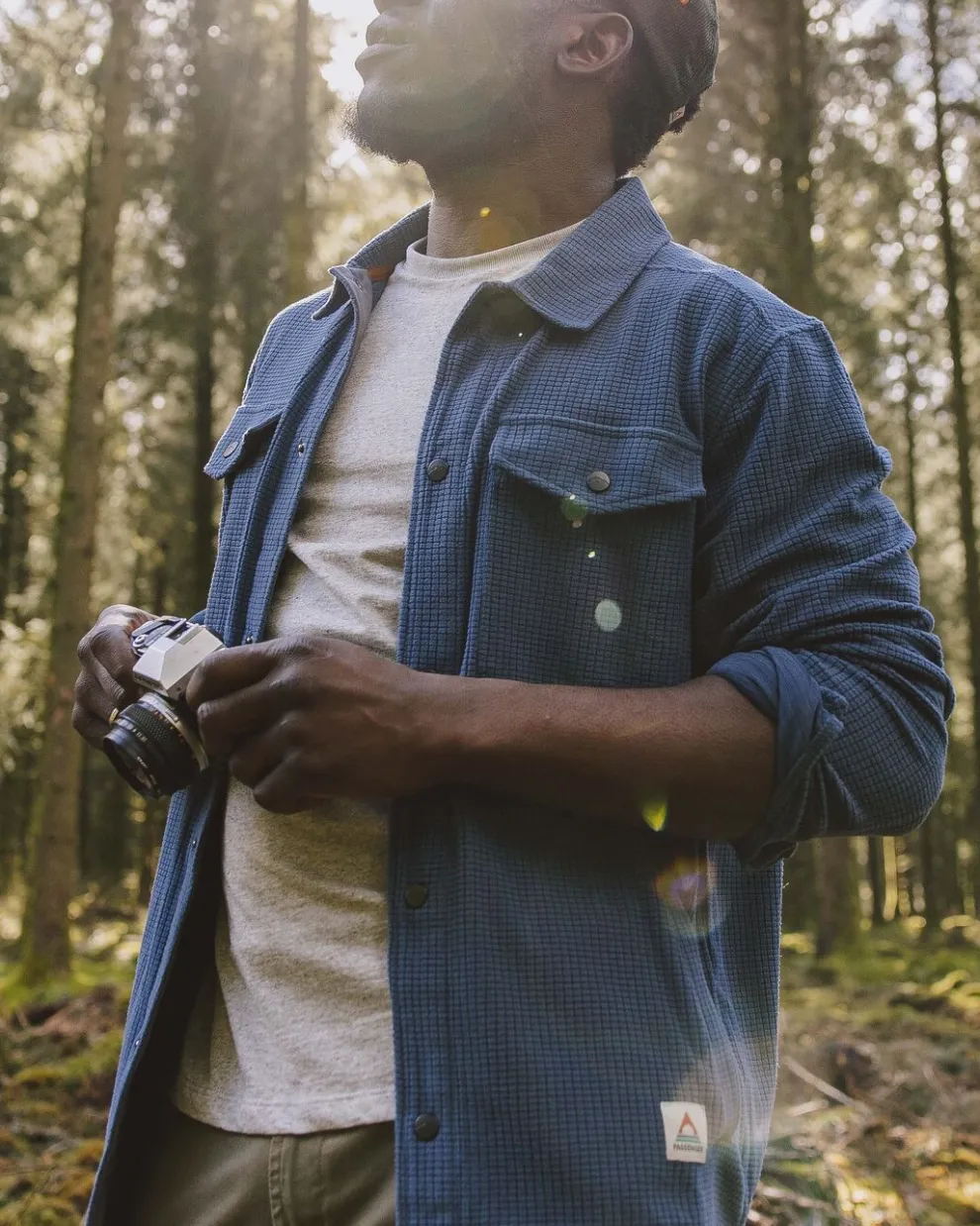 Maple Grid Polar Fleece Shirt