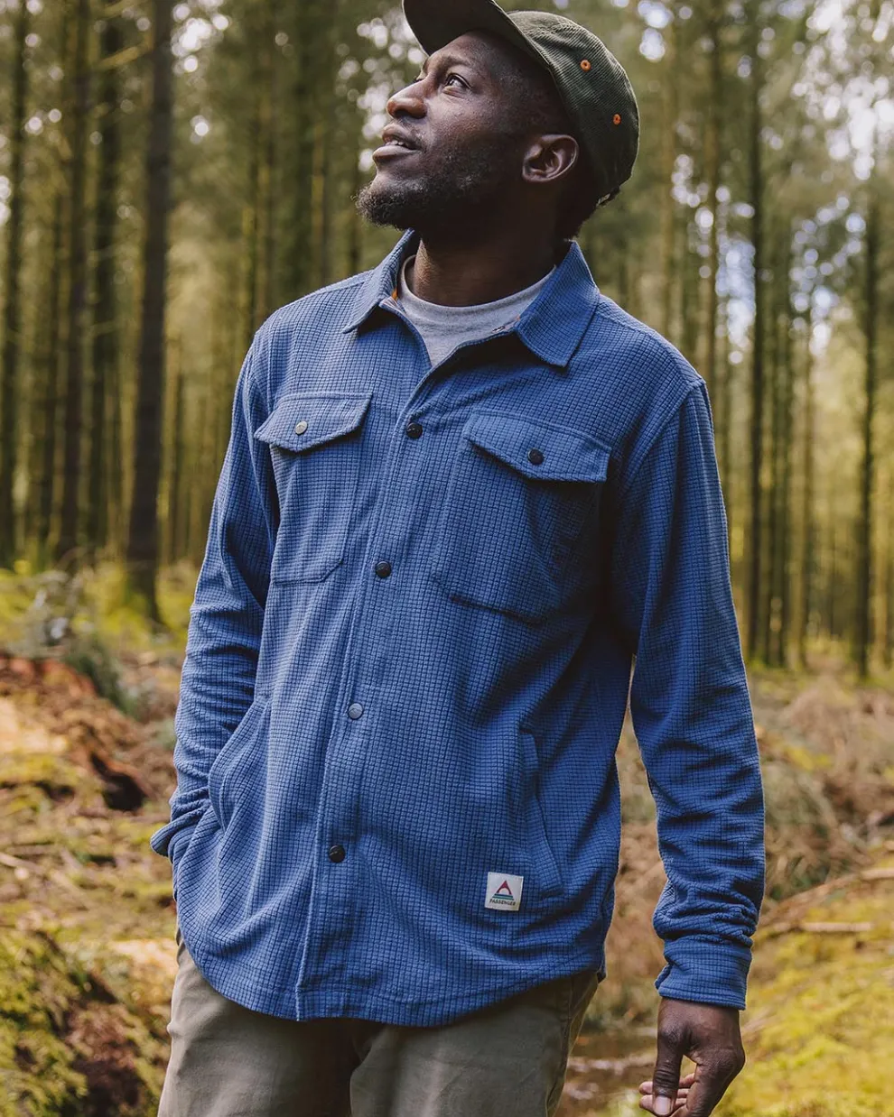 Maple Grid Polar Fleece Shirt