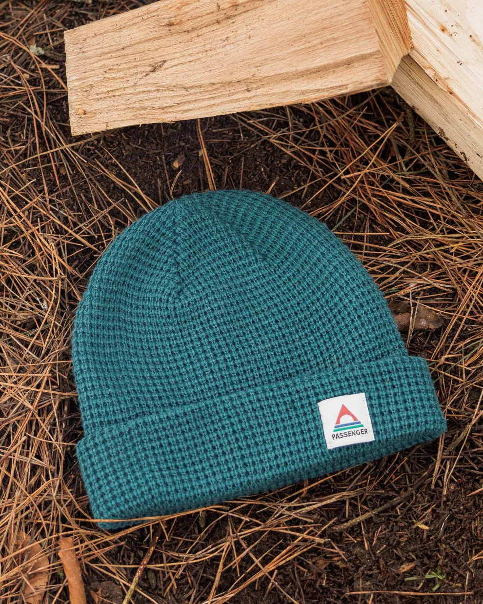 Moss Double Layer Recycled Waffle Beanie