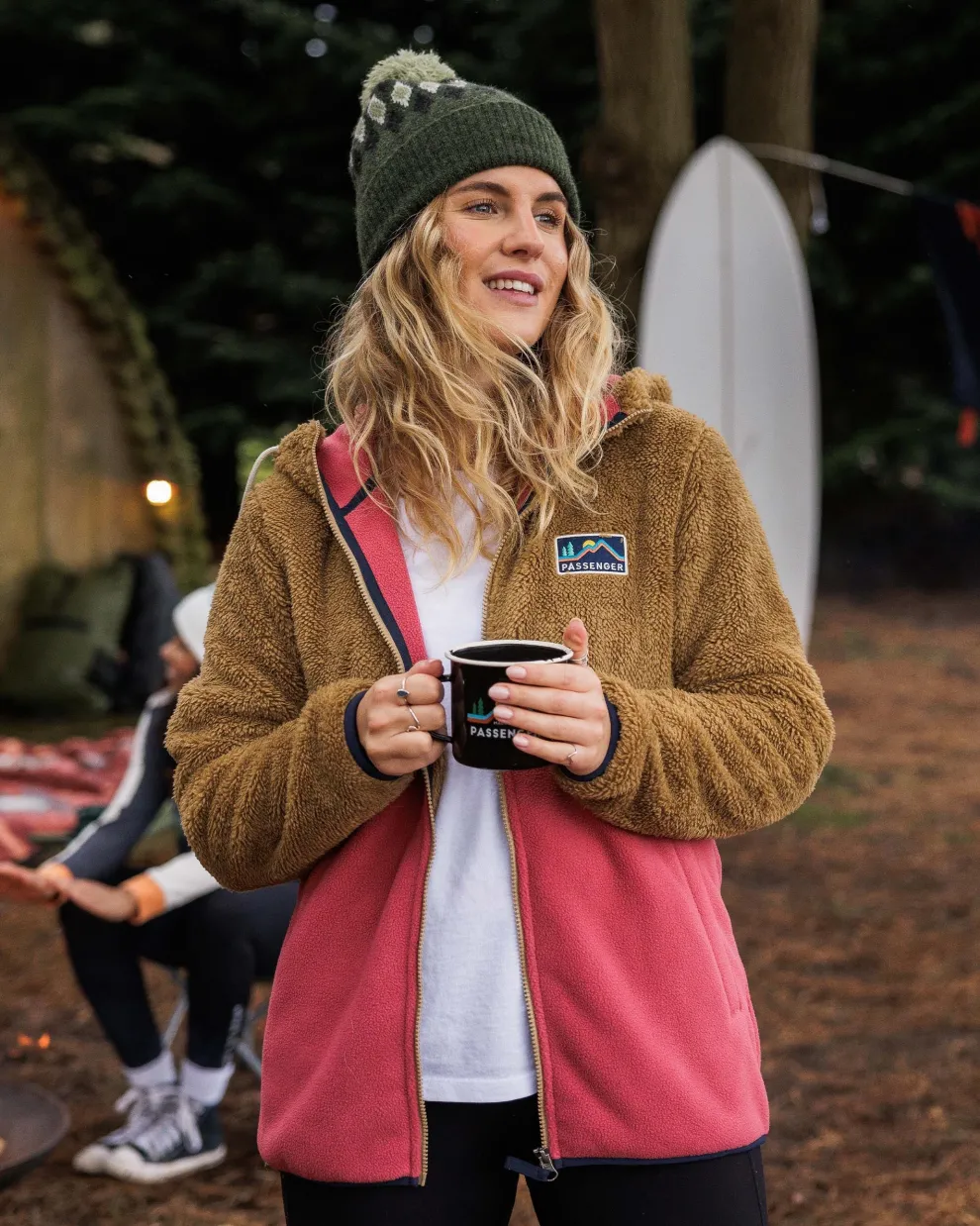 Nestling Recycled Sherpa Hooded Fleece