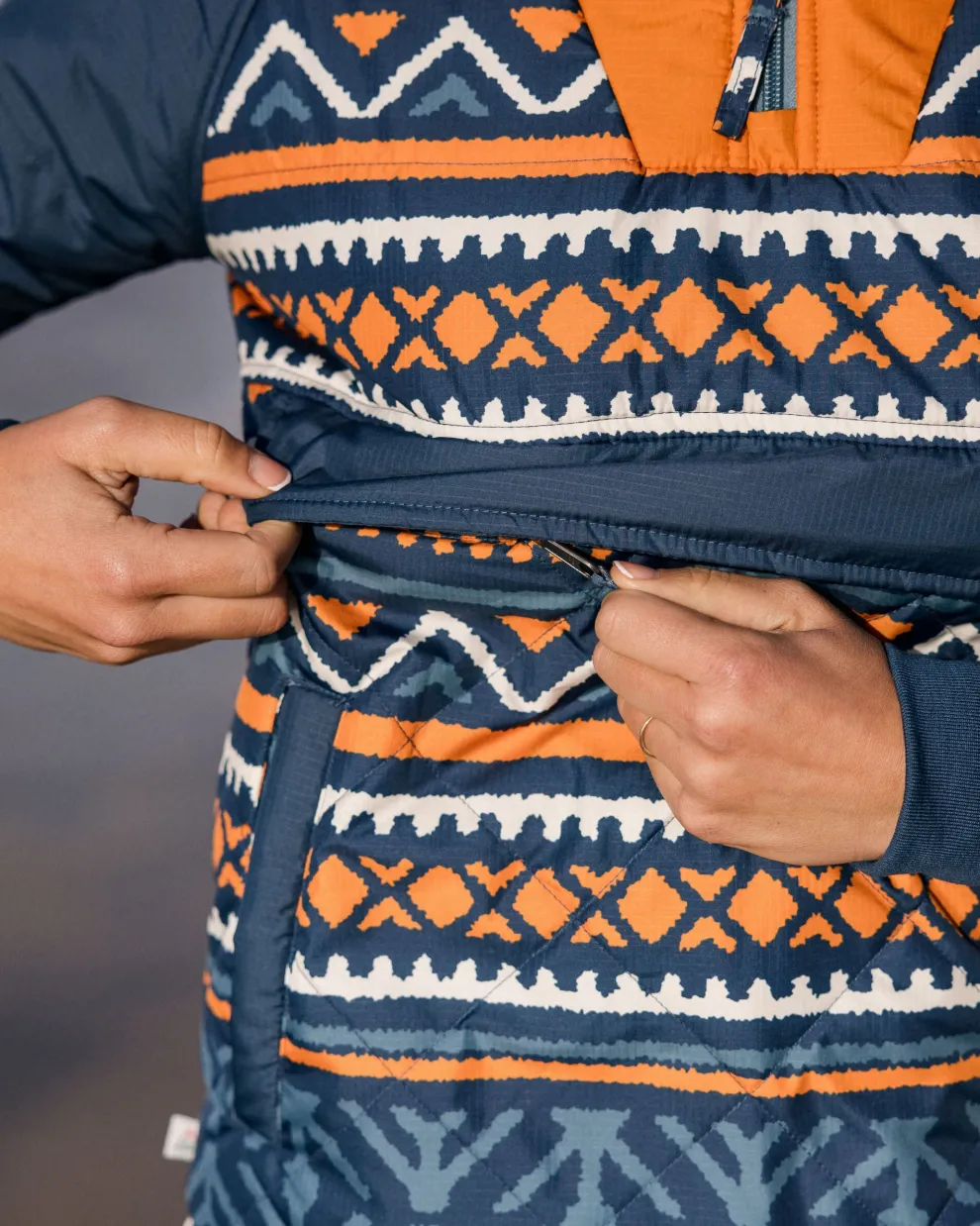 Ocean Recycled Insulated 1/2 Zip Jacket