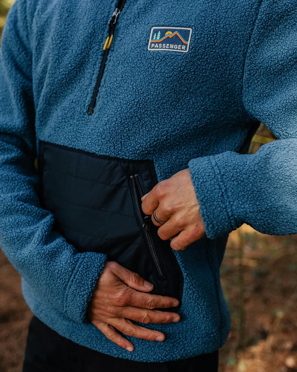 Oceanside Recycled Polar-Lined Sherpa Fleece