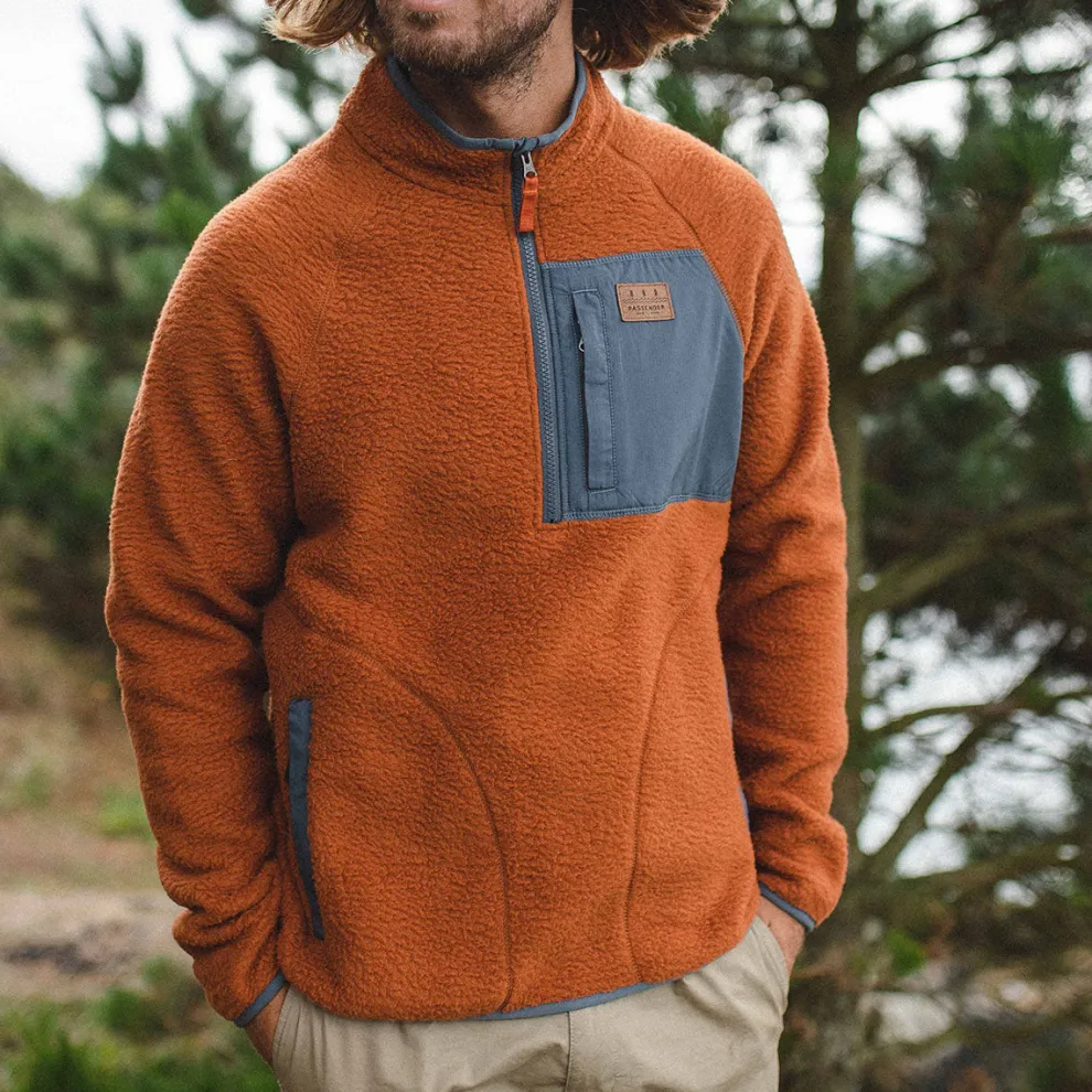 Offgrid 1/4 Zip Recycled Sherpa Fleece