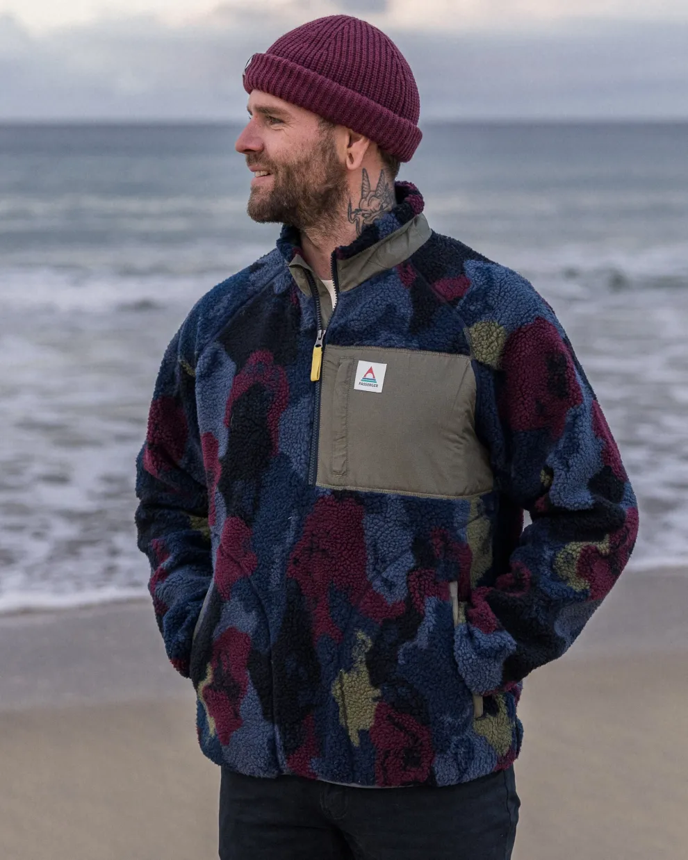Offroad Recycled Sherpa 1/2 Zip Fleece