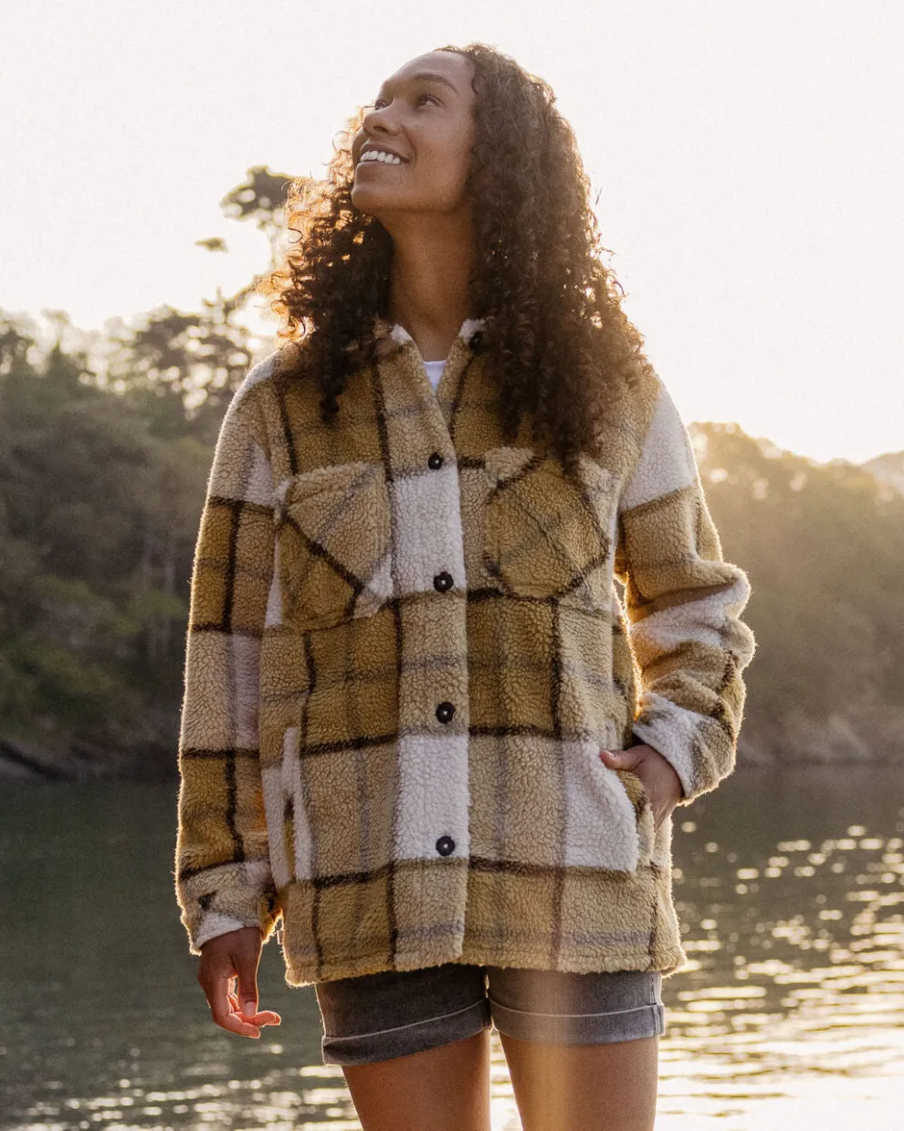 Olympus Yarn Dye Recycled Sherpa Fleece Shirt