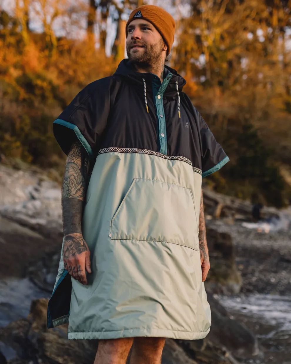 Outback Recycled Pull Over Changing Robe