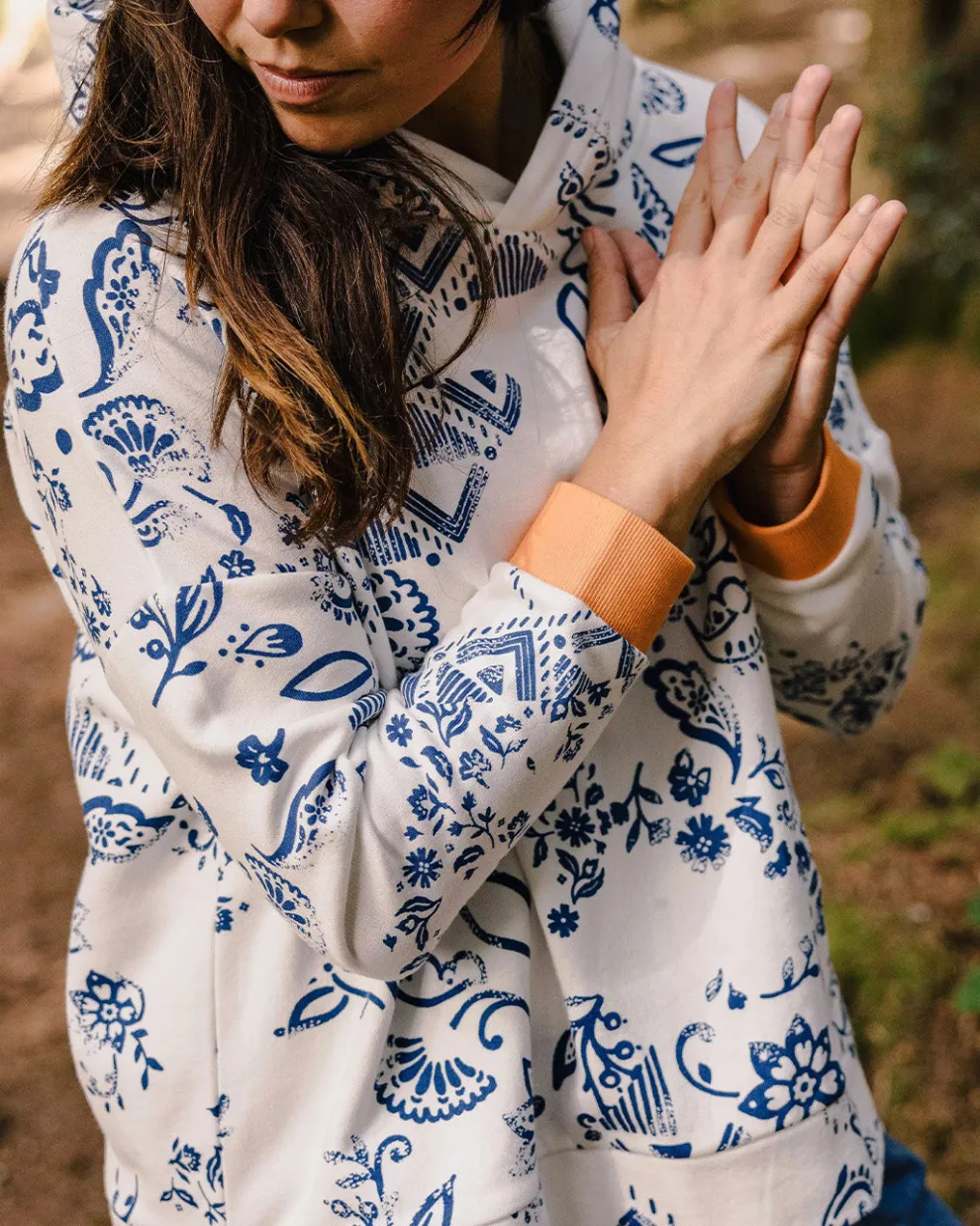 Patchwork Recycled Cotton Hoodie