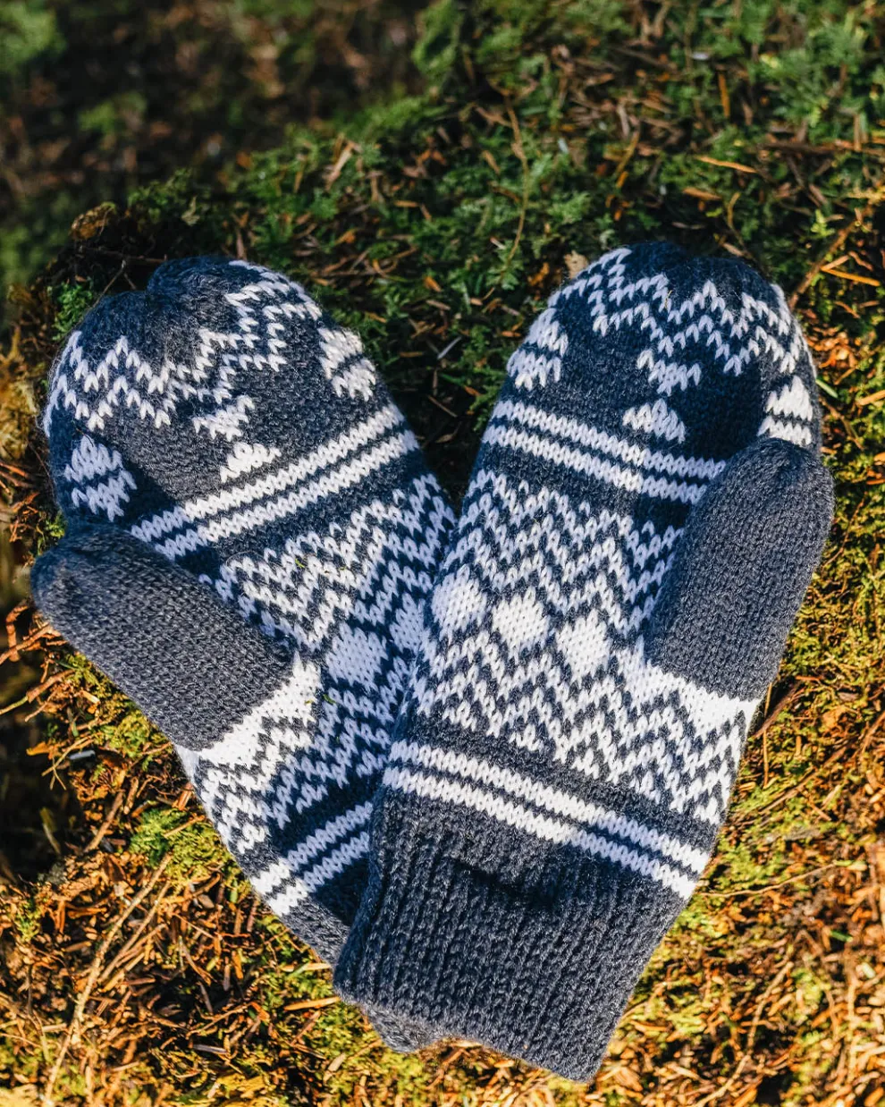 Powder Fleece Lined Recycled Acrylic Mittens