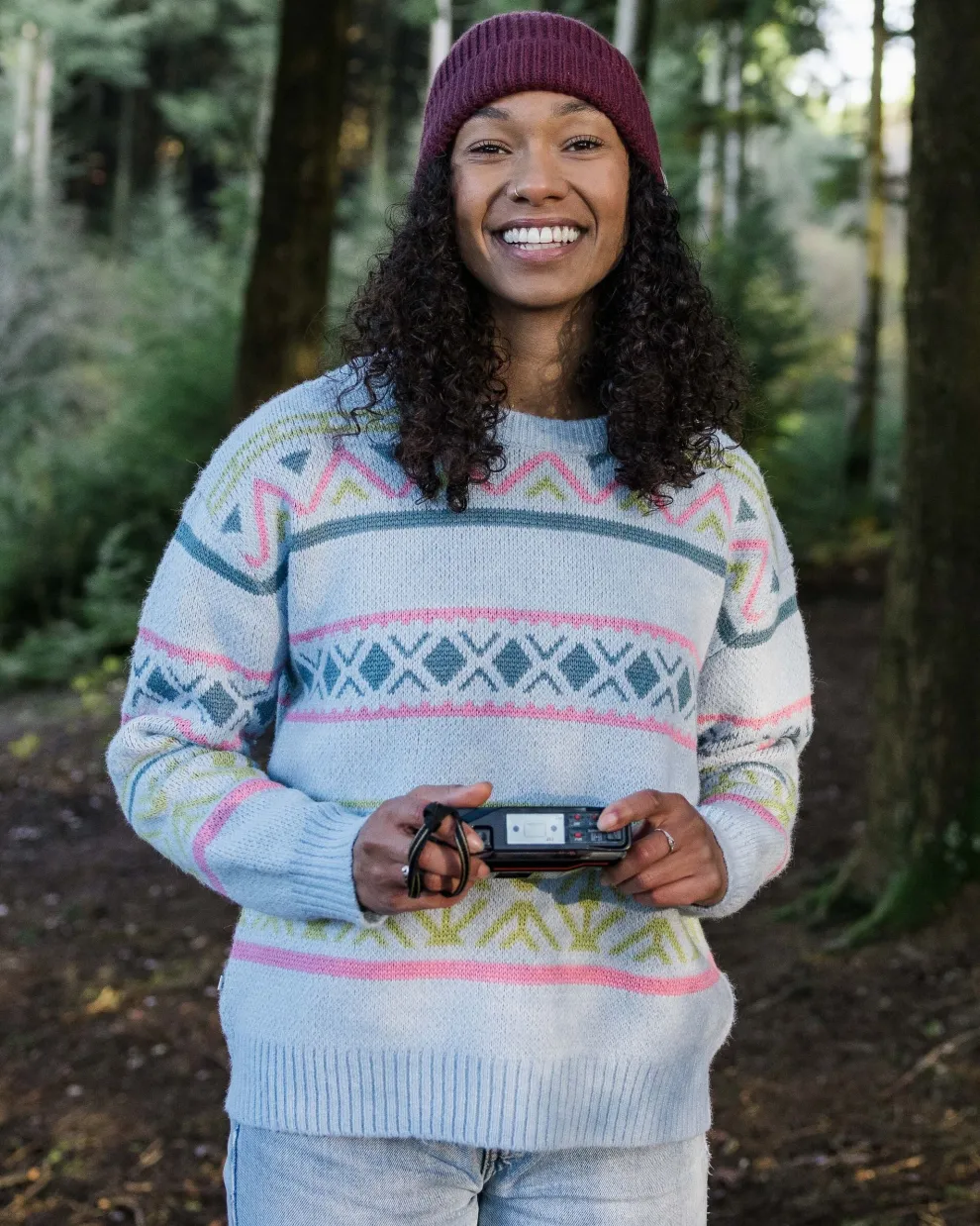 Whimsical Recycled Knitted Jumper