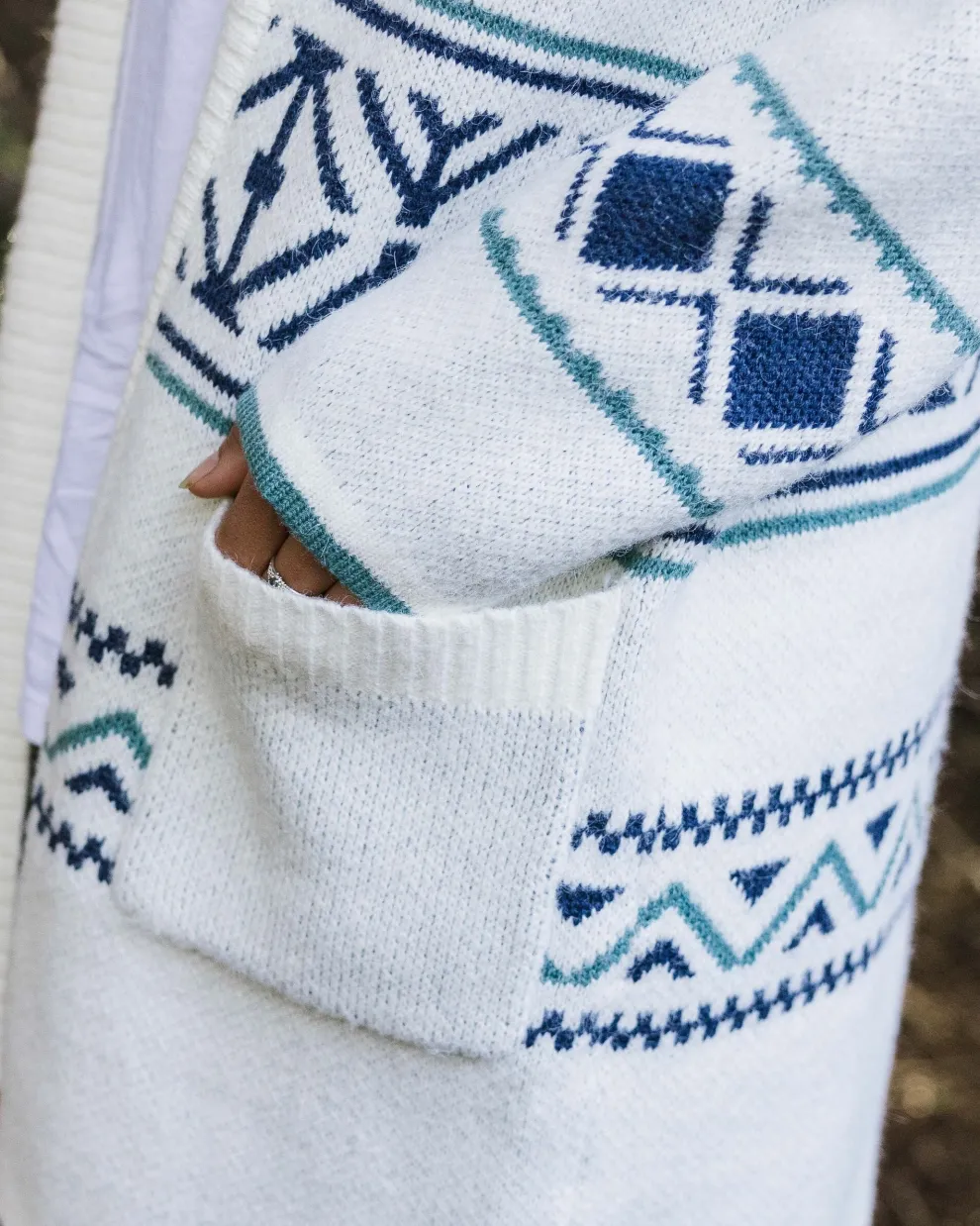 Whimsical Recycled Knit Cardigan