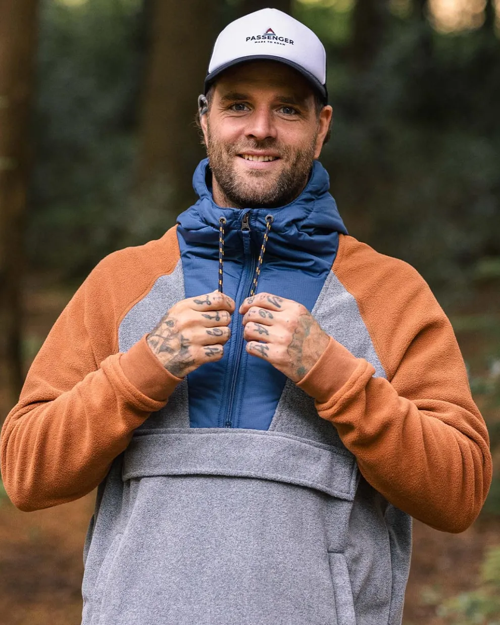 Woodland Hooded 1/2 Zip Polar Fleece