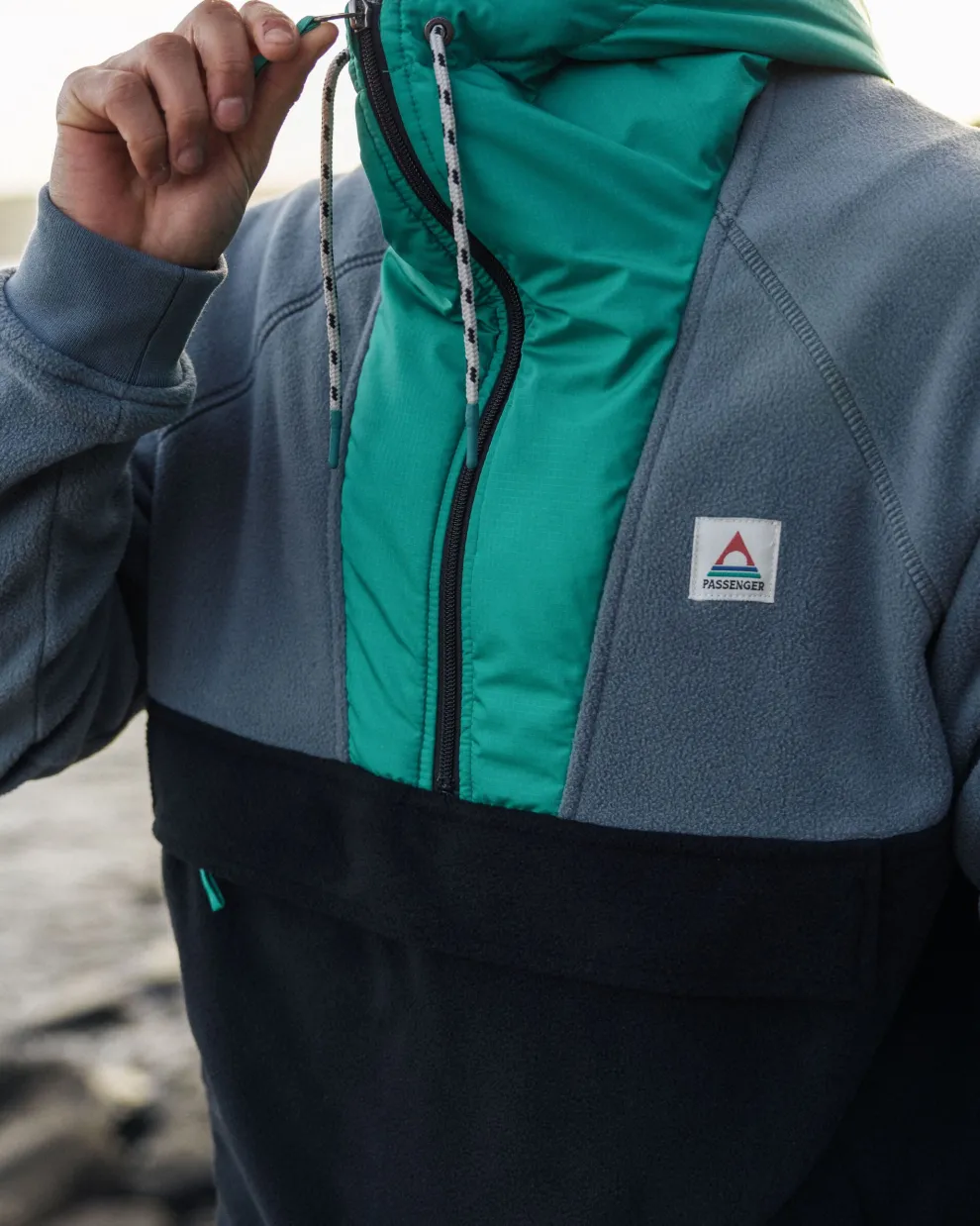 Woodland Hooded 1/2 Zip Polar Fleece