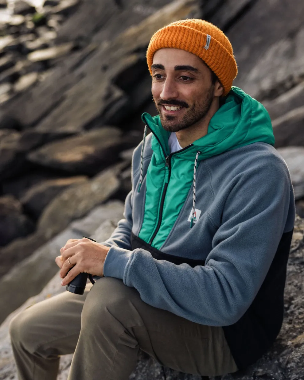 Woodland Hooded 1/2 Zip Polar Fleece