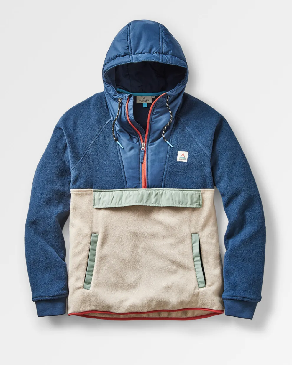 Woodland Hooded 1/2 Zip Recycled Polar Fleece